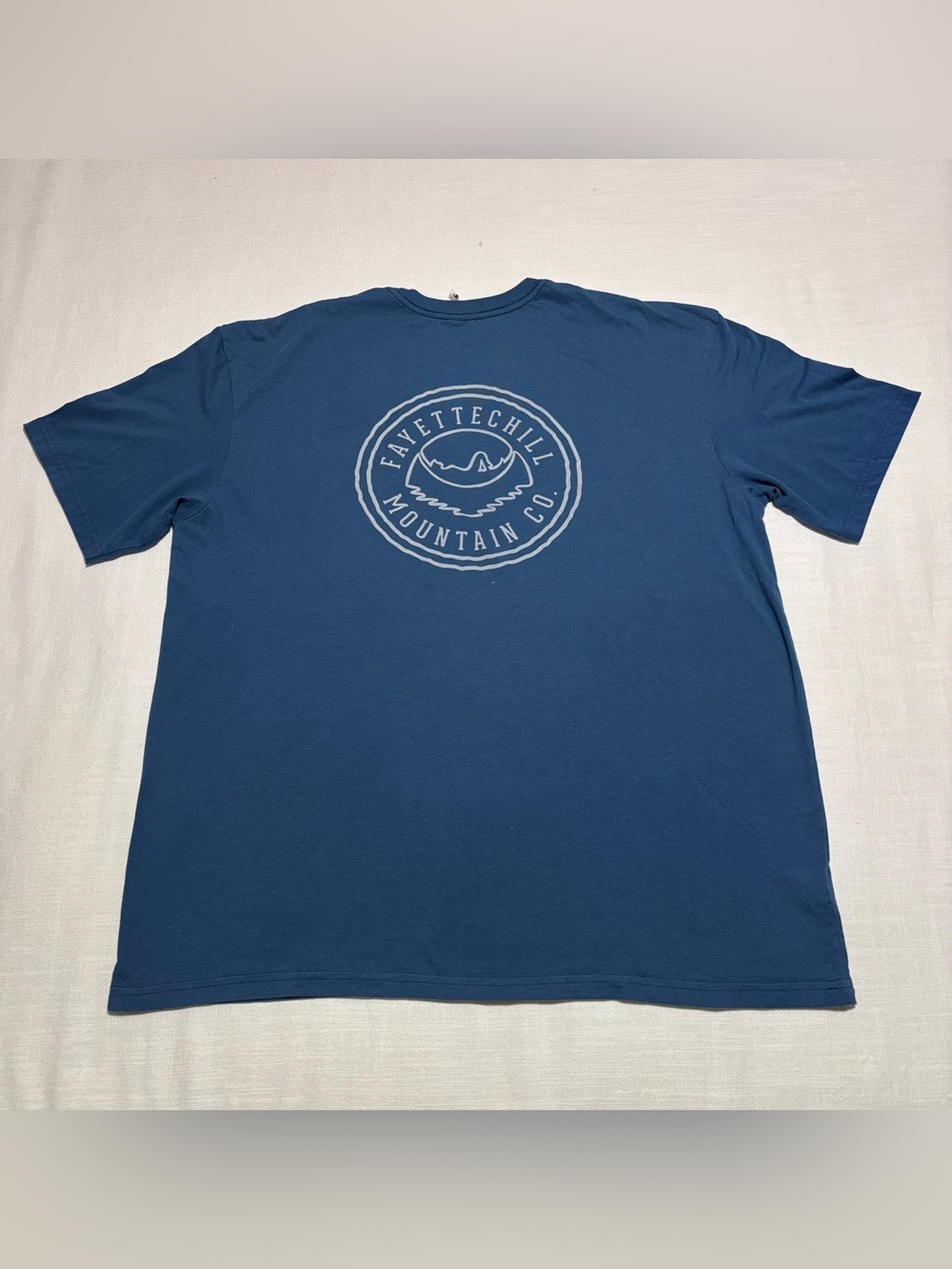 Men’s Fayettechill Mountain Co. Hammock Logo Tee | Blue | Size XXL